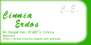 cinnia erdos business card